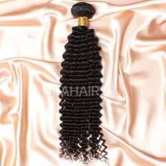 【14A 1PCS】 1pc Grade Brazilian Virgin Wavy Kinky Curly Hair 14A 1pc Grade Brazilian Virgin Hair Human Hair Extensions Kinky Curly Virgin Hair