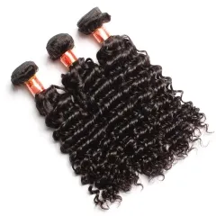 【12A 3PCS】Peruvian Deep Wave 3 bundles Virgin Curly Human Hair Free Shipping