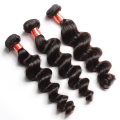 【12A 4PCS】Peruvian Loose Wave Virgin Unprocessed Human Hair Bundles No Shedding No Tangle