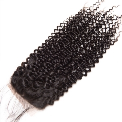 【13A】 1PCS Virgin Human Hair Lace Closure Deep Curly Lace Closure Virgin Hair