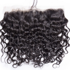 【13A】 Italy Curl Lace Frontal Closure Human Hair 13x4 Lace Frontal Closure