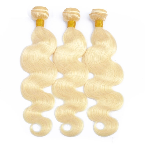 【12A 3PCS】#613 Blonde Malaysian Body Wave Hair Bundles 3pcs Virgin Hair  #613 Body Wave Hair Extension Free Shipping