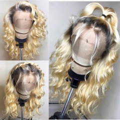 【New Arrival】 13A Grade 1b-613# Loose Wave Blonde Color 13x4 Lace Front Wigs 180% Density Human Hair Hand-tied Wigs Customize in 7 Days!