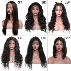 Wholesale 13x6 Lace Frontal Wigs with Brown Lace for Straight/Body Wave/Loose Wave/Curly/loose Curly Lace Wigs 10PCS