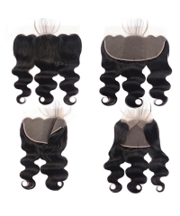 【12A】Body Wave 13x6 Lace Frontal Closure Natural 1B# Color