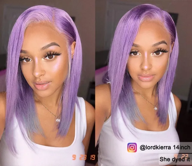 lilac wig for black women