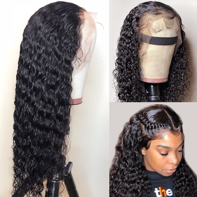 Straight 360 Lace Frontal Wig Natural Color Pre-Plucked With Baby Hair –  HJweavebeautyhair