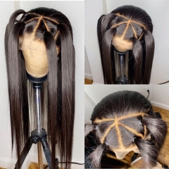 13A Grade Straight Full Lace Wigs 200 180 150 Density Virgin