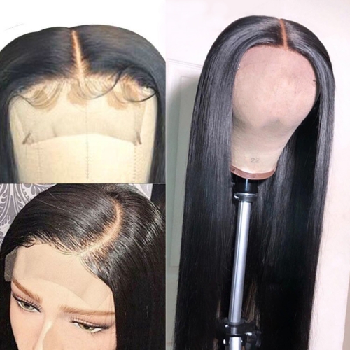 ulahair 13A human hair lace wigs 2*6 lace closure wigs 250% Density