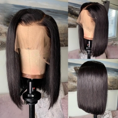 【In stock】13A 13x6 Straight Lace Front BOB Wig 150% Density Short BOB Virgin Human Hair 13x6 Big Part Lace ULW06