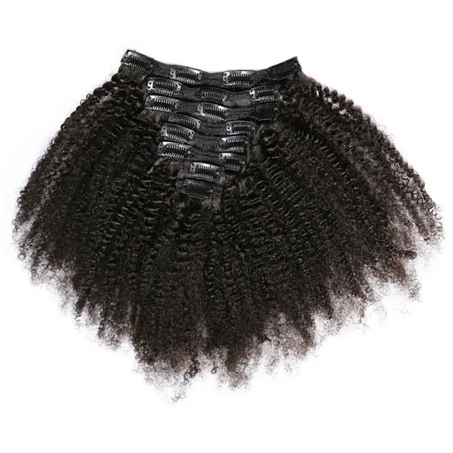 kinky curly clip-in hair extensions