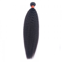 【12a 1pcs】Ulahair Brazilian Hair Weave With Kinky Straight 1pcs Hair Bundle Sew In Hair