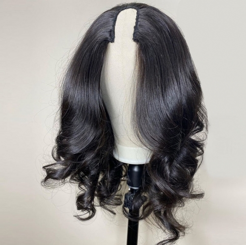 Brazilian Deep Wave U-Part Wig  Virgin Human Hair Wigs – Private