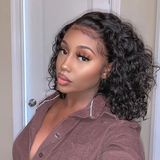 14 inch lace front bob wig