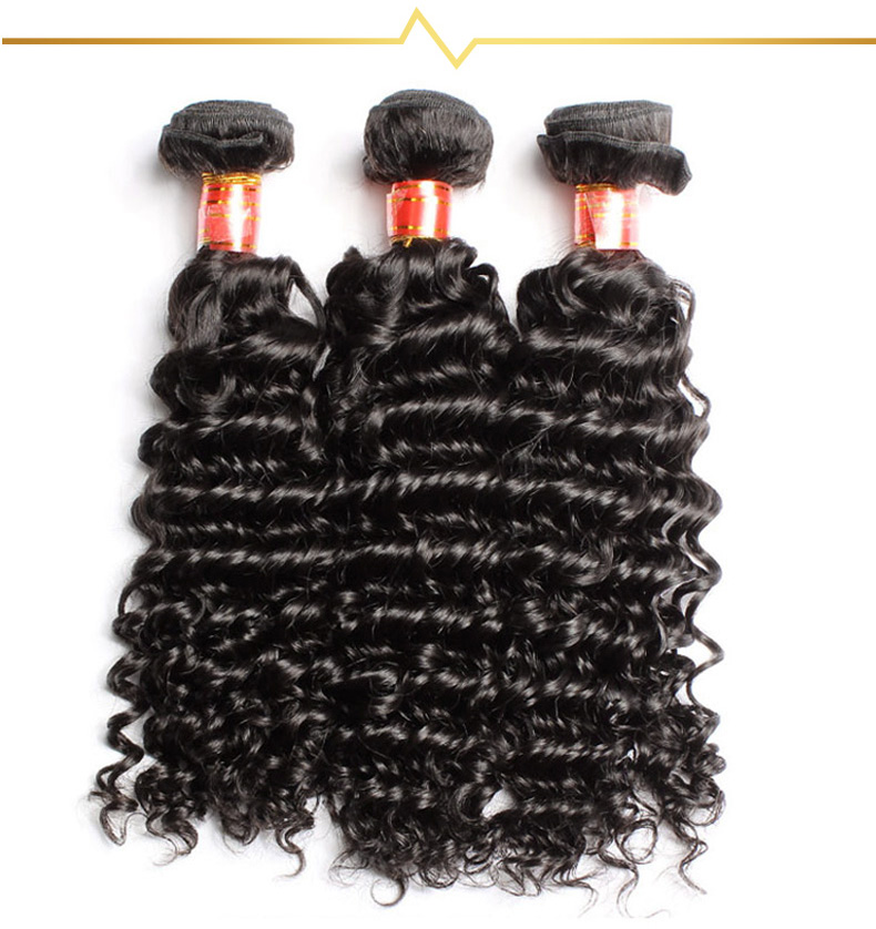 Brazilian hair 3bundles hair weave, deep wave bundles hair extensions