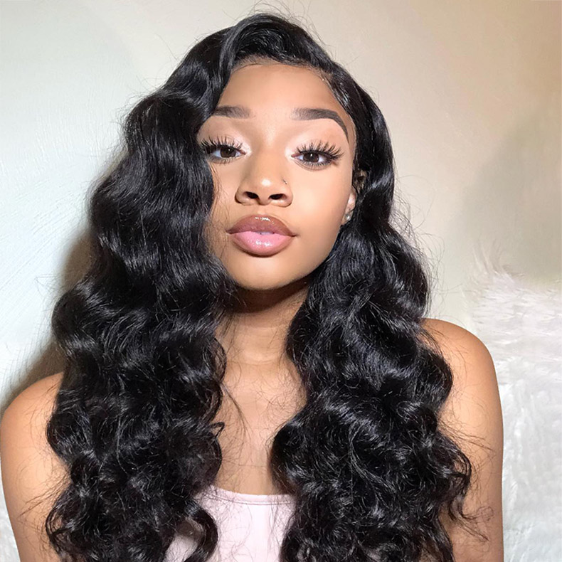 13A Lace Front Wigs 180% Density Loose Wave Virgin Hair Lace Frontal ...