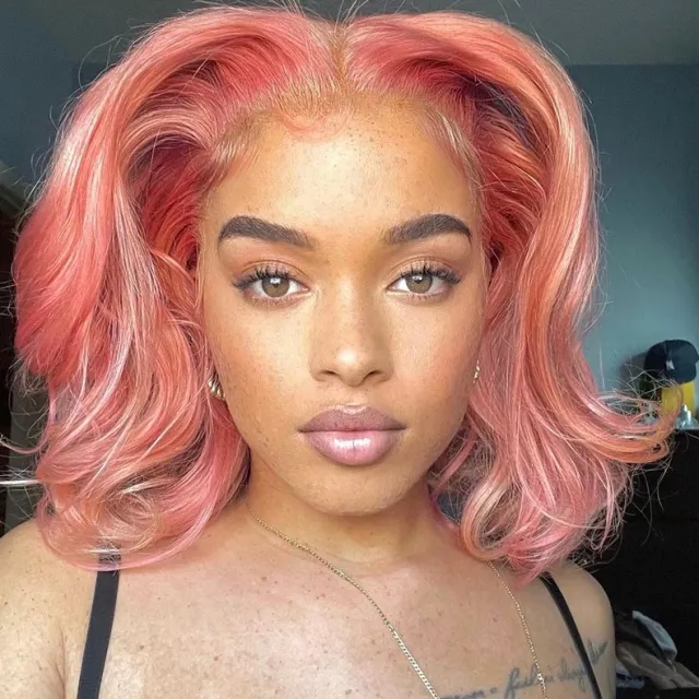 pink wig for blackk women