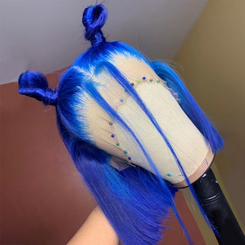 Blue 360 outlet wig