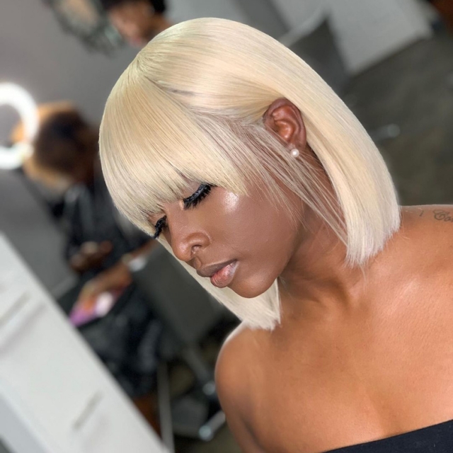 Platinum blonde 613 clearance wig