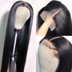 【4*4 HD Lace】Ulahair 13A 180% And 250% Density 4*4 Lace Wigs Straight Hair HD Lace Wigs Brown lace/ Transparent Lace/ HD Lace Swiss Lace Closure Wigs