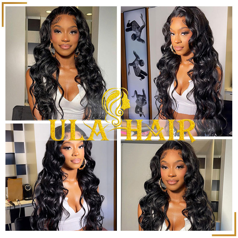 Ulahair 13a 5*5 Lace Wigs Body Wave HD Closure Wigs 250% Density HD Lace  Wigs