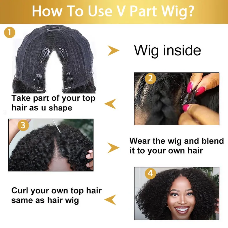 how to install a v part wig