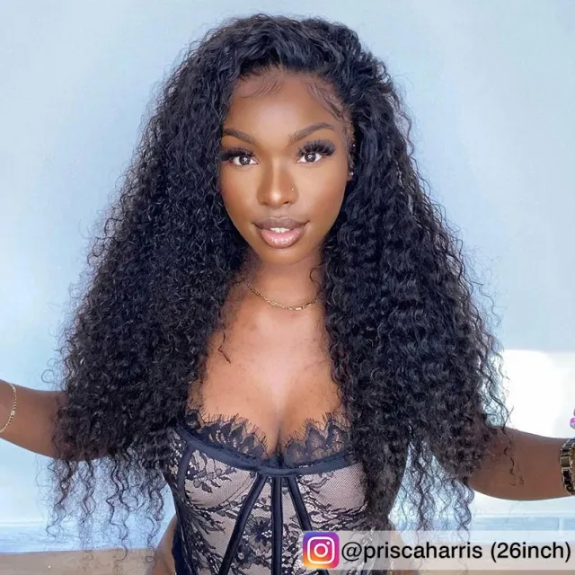 deep wave lace front wig