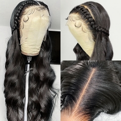 【13*6 Big Lace】13A 250% Full-Max Density Body Wave 13*6 Transparent/HD Lace Frontal Closure Wigs With Thick Long Hair ULW50