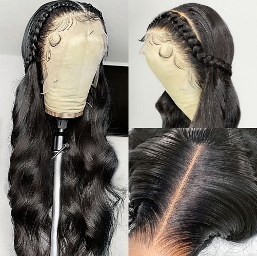 ulahair 13A human hair lace wigs 2*6 lace closure wigs 250% Density