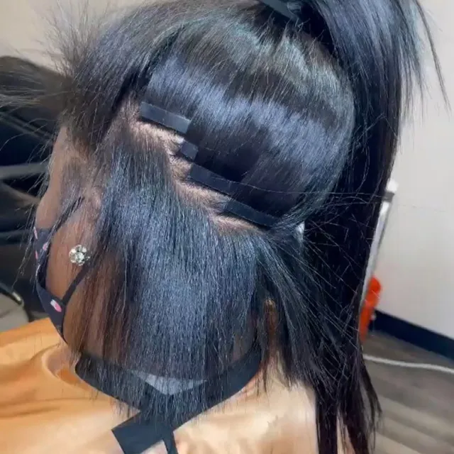 human hair tape in hair extensions
