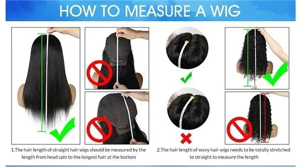 how a wig length is measured?