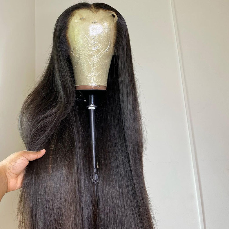 silky straight hair