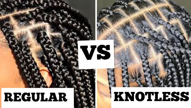 Knotless Braids Vs. Knot Braids