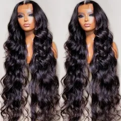 【New In】13A 2x6 Raw Vietnamese Body Wave Transparent Lace Closure Wigs Lace Closure Human Hair Wigs 250% Density 30inch ULW39
