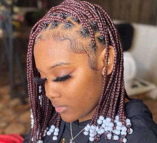 KNOTLESS BRAIDS WITH BEADS, QUICK AND EASY