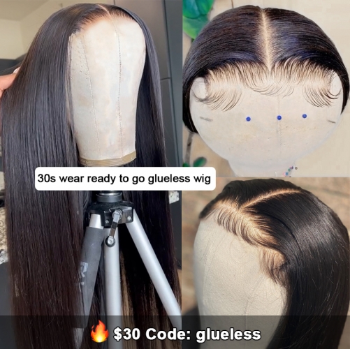 【New In】5x5 HD Lace 30s Wear Ready To Go Glueless Lace Wig Pre-pluck Hairline, Pre-cut HD Lace, Pre-bleach Knots Beginners Friendly Glueless Wig