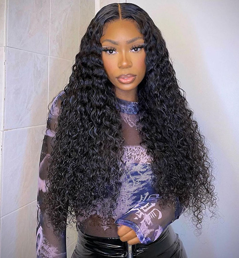 deep wave wig human hair 