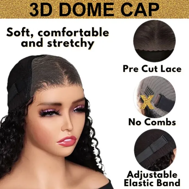 3d dome cap glueless wig