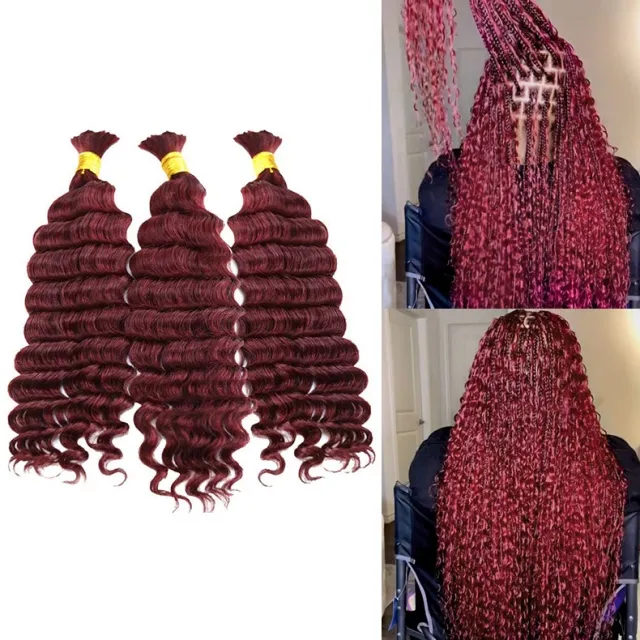 99j burgundy bulk hair