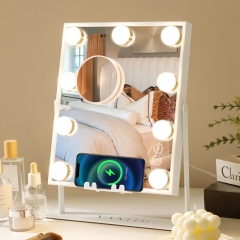 Hathaway Hollywood Slim Vanity Make Up Mirror with Wireless Dimmable
