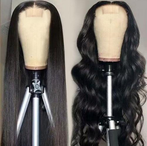 Brazilian Lace Closure Straight HD Transparent Remy Hair Kim K Lace Closure  with Baby Hair (14 inch, 2x6)