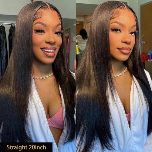 Super Glueless Straight 13X6 3D Fitted Full Frontal HD Lace Wig