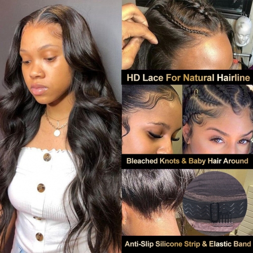 HD Lace Frontal Wig 28 30 inch Straight Human Hair Wigs 220