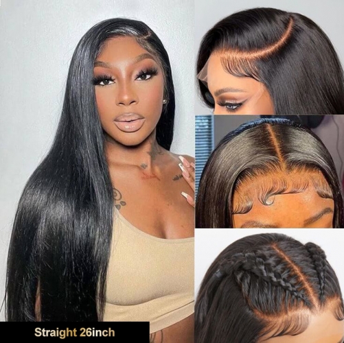 9 Textures】8x5 3D HD Glueless Lace Closure Wig Free Parting Pre