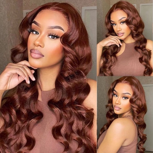 New In】13A Chocolate Straight/ Body Wave 13*4 Transparent Lace
