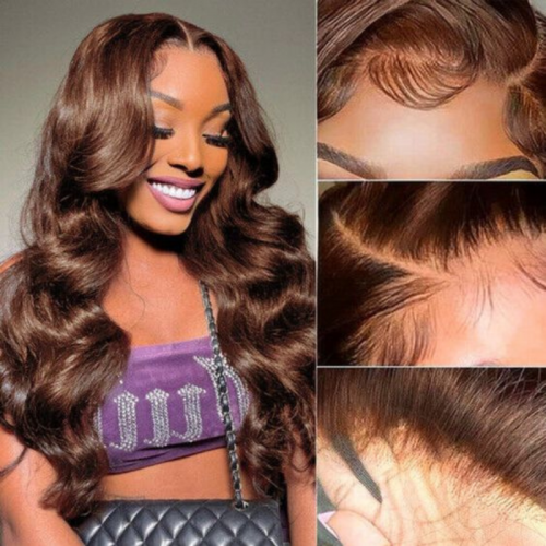 New In】13A Chocolate Straight/ Body Wave 13*4 Transparent Lace