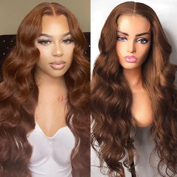 toffee brown lace front wig