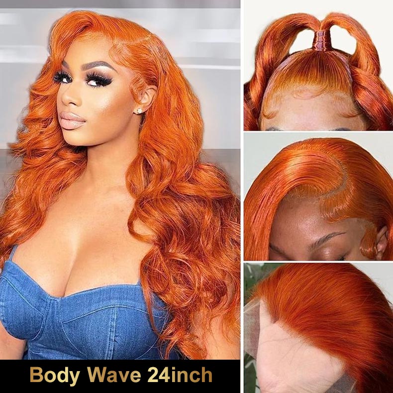 ginger body wavy wig