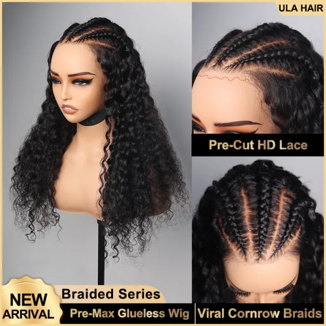 human hair fulani braided wig