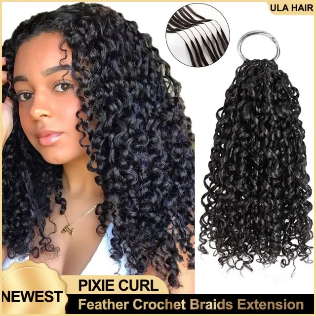 pixie curly crochet hair